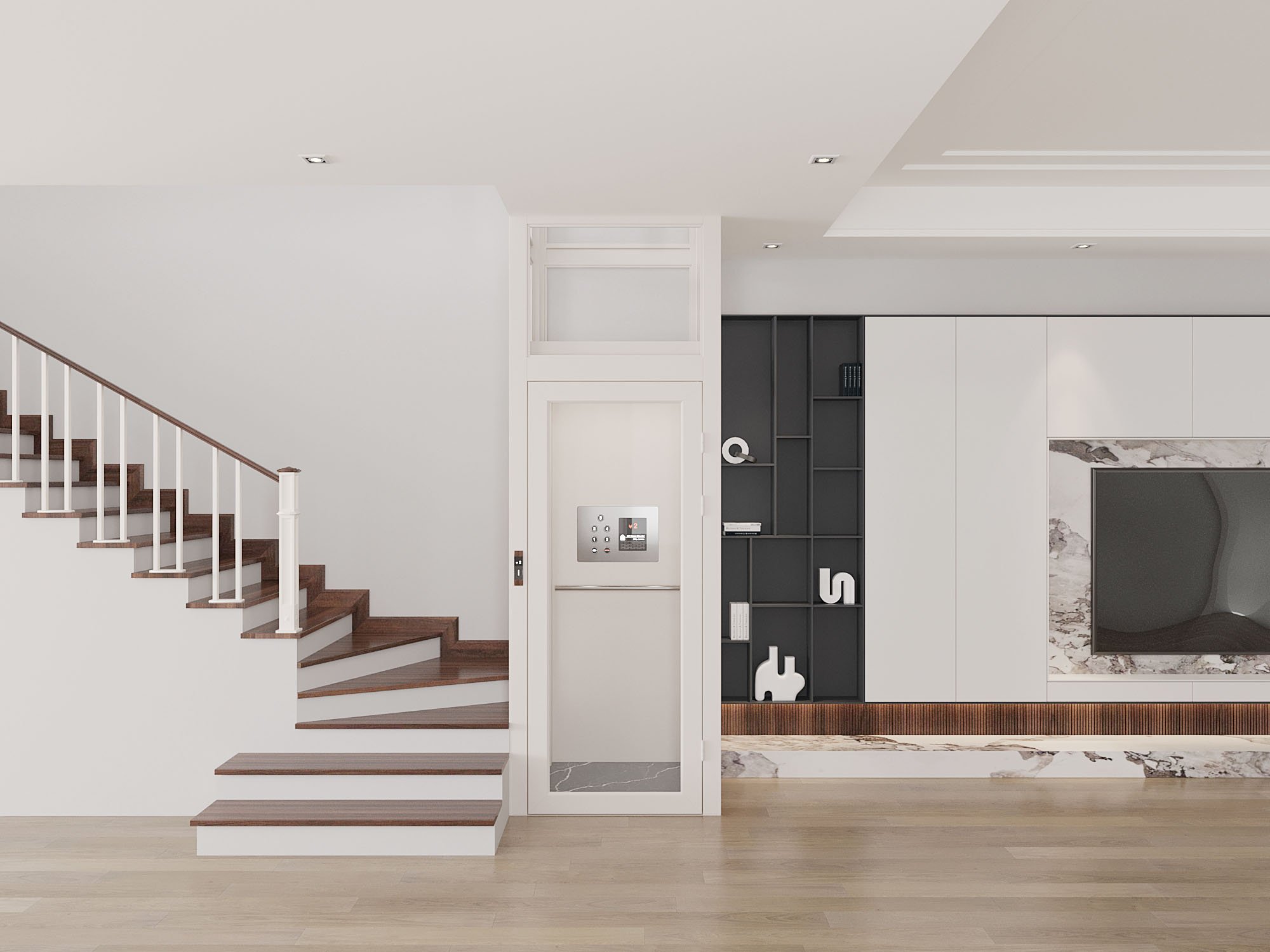 3D THANG TRANG 1 thang máy nhân phát,thang máy mini