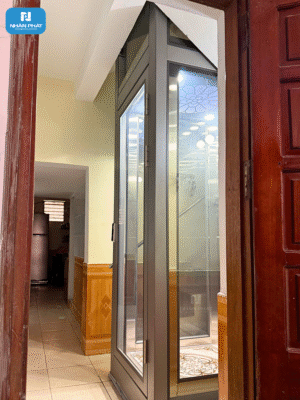 5 thang máy cửa bản lề 1 cánh